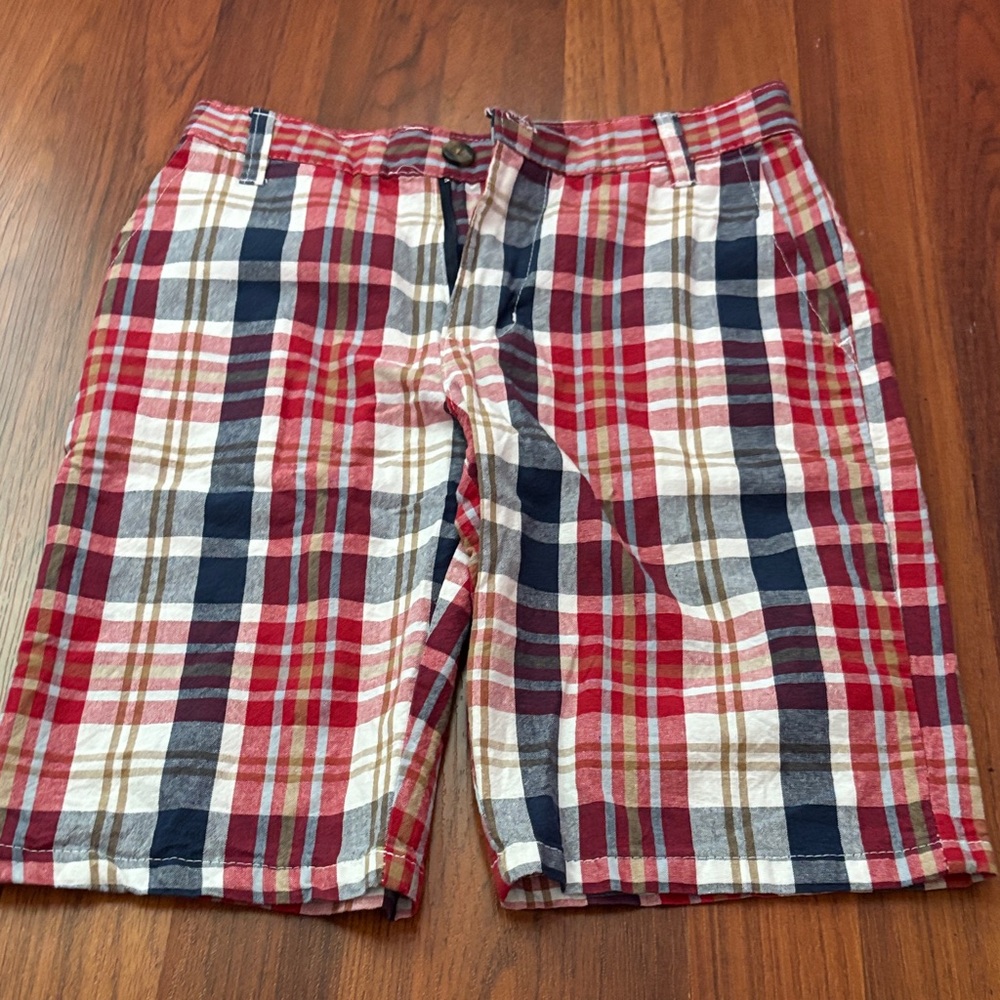 U.S. Polo Assn. Men's Checkered Shorts - Red, Navy, White